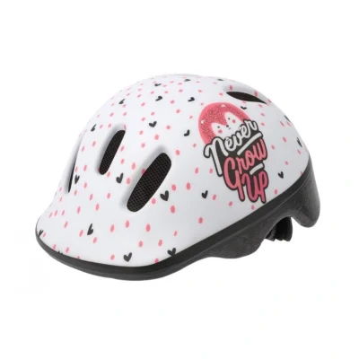 Fietshelm Polisport Hoggy XXS 44-48 cm - wit/mat roze
