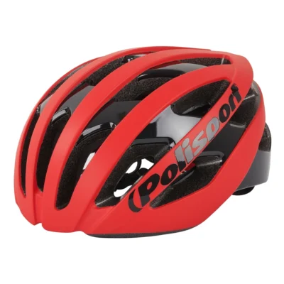 Fietshelm Polisport Light Pro L 58-61 cm - mat rood / zwart