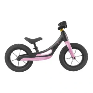 Loopfiets 12,5" Rebel Kidz aluminium - zwart / roze
