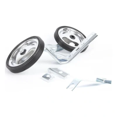 Zijwielen 12~20 PexKids in een neutrale chromen kleur