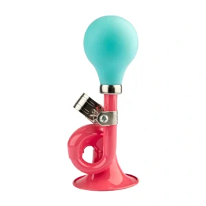 Fietstoeter krul PexKids - roze met groene bol