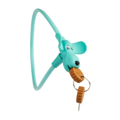 Siliconen fietsslot PexKids Flappie de waakhond 10 x 58 cm - groen