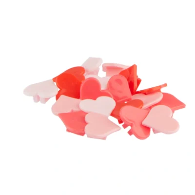 Spaakkralen PexKids "hartjes" assorti van 4 kleuren (20 stuks op kaart)