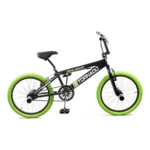 Freestyle BMX 20" Royal-Bugatti - mat zwart met groene banden