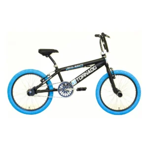 Freestyle BMX 20" Royal-Bugatti - mat zwart met blauwe banden