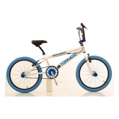 Freestyle BMX 20" Royal-Bugatti - wit met blauwe banden