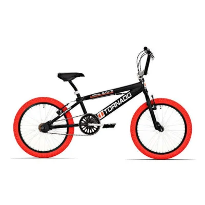 Freestyle BMX 20" Royal-Bugatti - mat zwart met rode banden