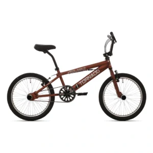Freestyle BMX 20" Royal Bugatti - donkerbruin mat zwart met zwarte banden