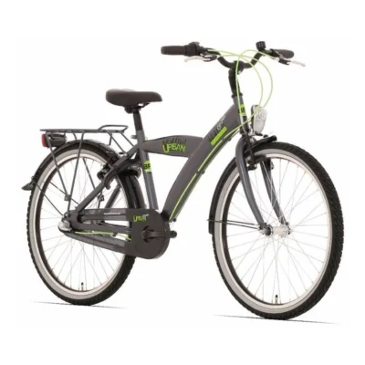 Bikefun 20" jongensfiets Urban City met remnaaf - titanium