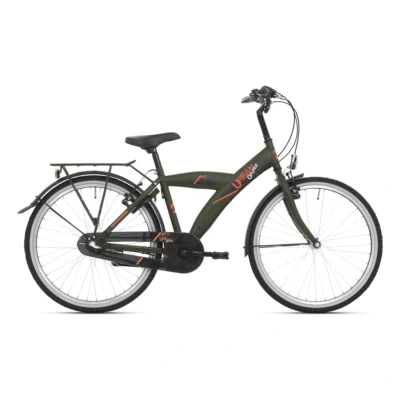 Kinderfiets 24" Bike Fun Urban - mat groen