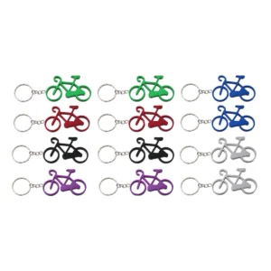 Sleutelhanger aluminium fiets (12 stuks)