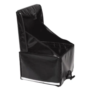 Bezorgkoffer pizzakoffer bovenlader Zwart Geopend Zijkant 2