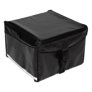 Bezorgkoffer pizzakoffer bovenlader Zwart Gesloten Zijkant