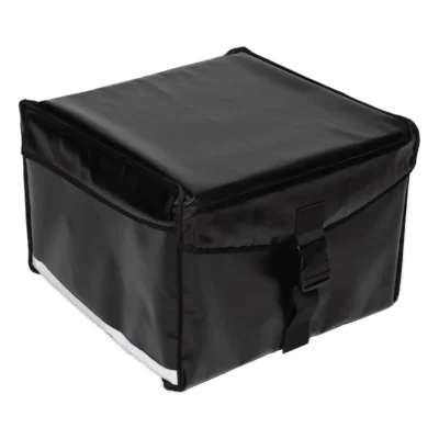 Bezorgkoffer pizzakoffer bovenlader Zwart Gesloten Zijkant