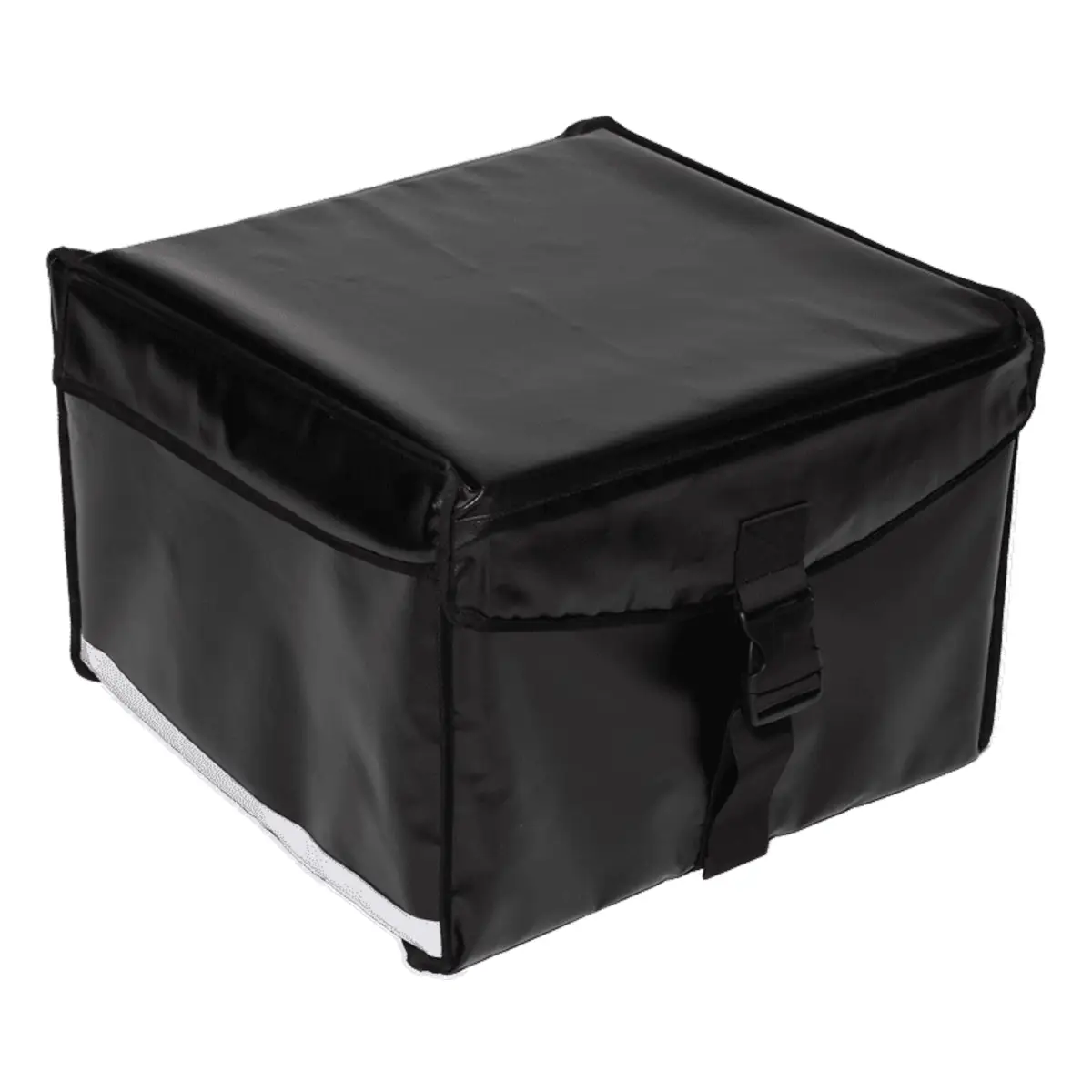 Bezorgkoffer pizzakoffer bovenlader Zwart Gesloten Zijkant