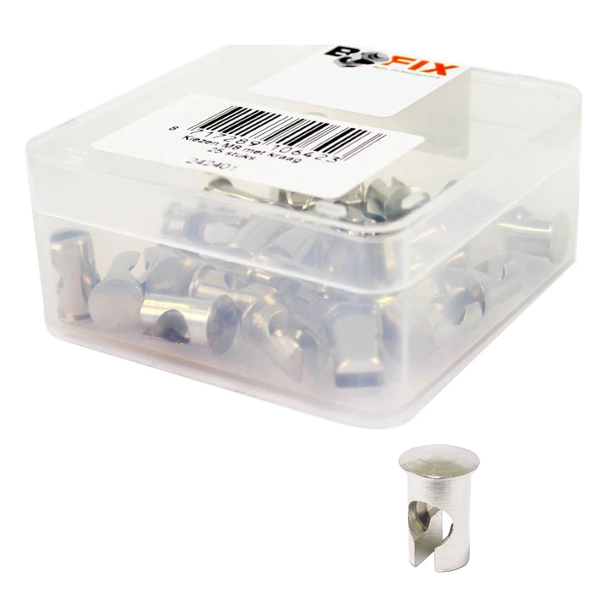 Kies Bofix M8x15 met kraag 25 stuks in doosje 2