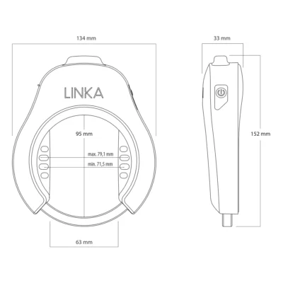 Linka ringslot ART Bluetooth Alarm USB Zwart 13