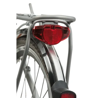 achterlicht axa spark batterijen gemonteerd op bagagedrager