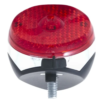 achterlicht spanninga retro nr 9 batterijen chroom zwart onderzijde