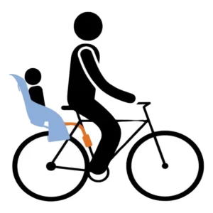 Achterzitje-framebevestiging-illustratie. Webp achterzitje framebevestiging illustratie