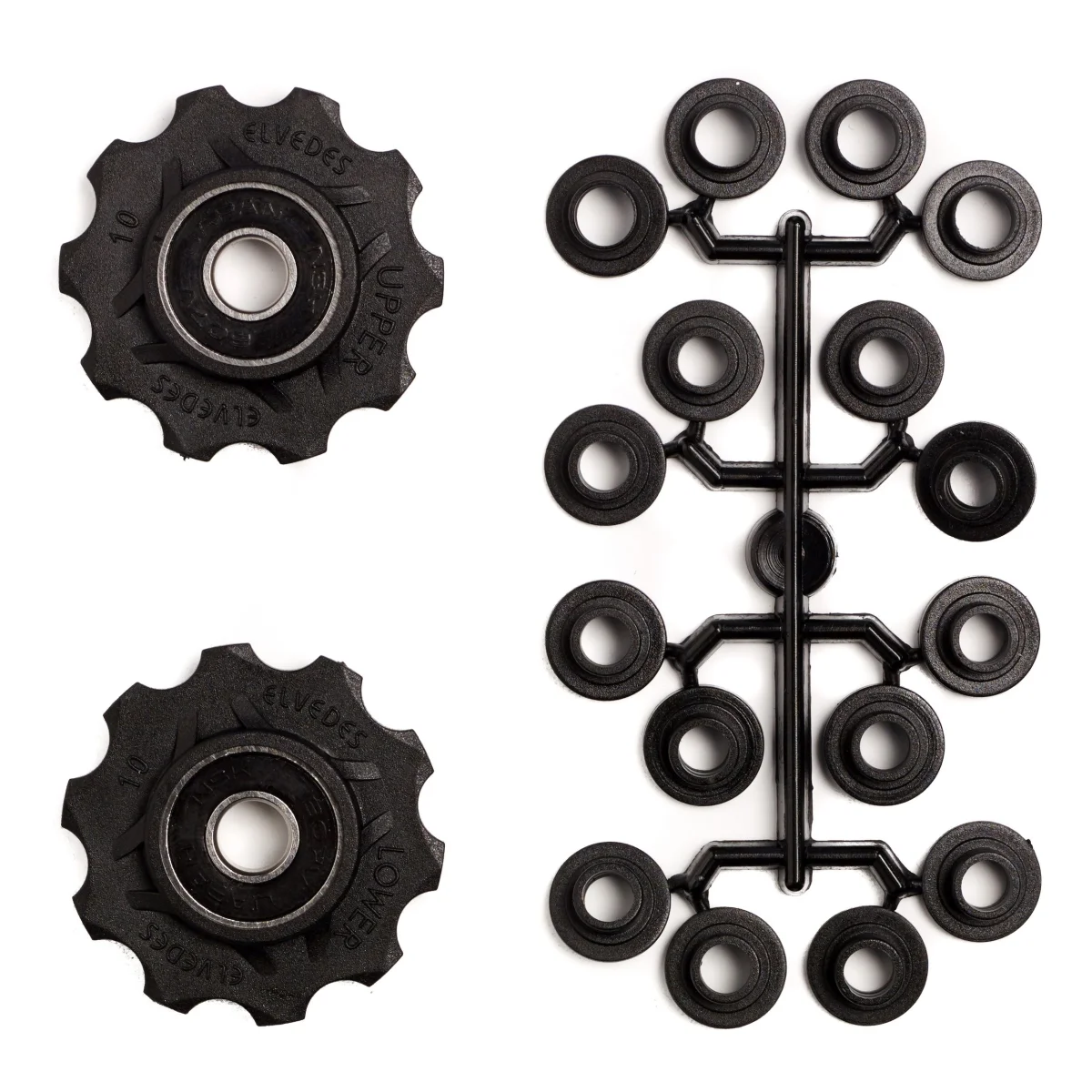 Derailleurwieltjes_2_x_10_tands_elvedes_met_standaard_afgedichte_lagers_en_spacers. Webp