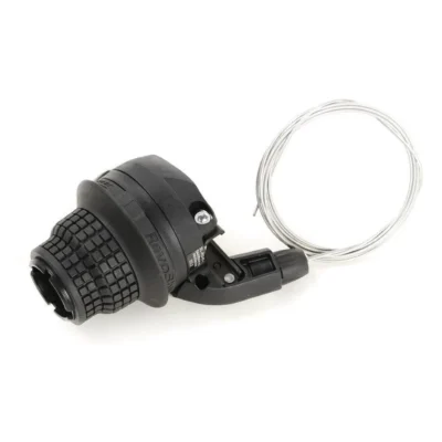 draaiversteller shimano tourney sl rs45 3 speed links zwart zilver inclusief kabel achterzijde