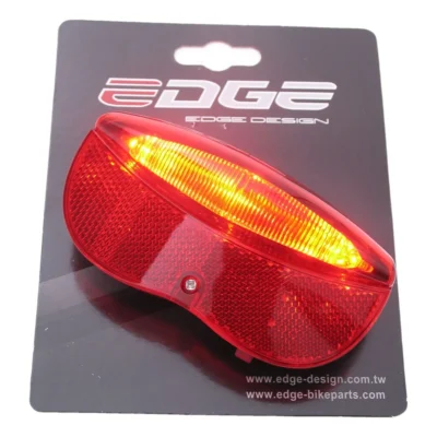 dragerachterlicht edge city luxe 3 leds inclusief batterijen 80mm 2