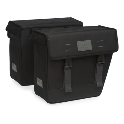 Dubbele fietstas New Looxs Origin Double Hybride 33 liter 35 x 33 x 15 cm - zwart