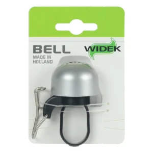 Fietsbel-widek-paperclip-mini-zilver-op-kaart. Webp fietsbel widek paperclip mini zilver op kaart