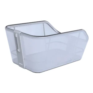 Fietsmand Basil Cento Tech Fiber WSL met bagagedragerbevestiging 21 liter 46 x 34 x 25 cm - ice blauw zilver