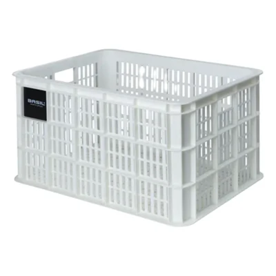 Gerecyclede fietskrat Basil Crate L 40.0 liter 39 x 49 x 26 cm - bright white