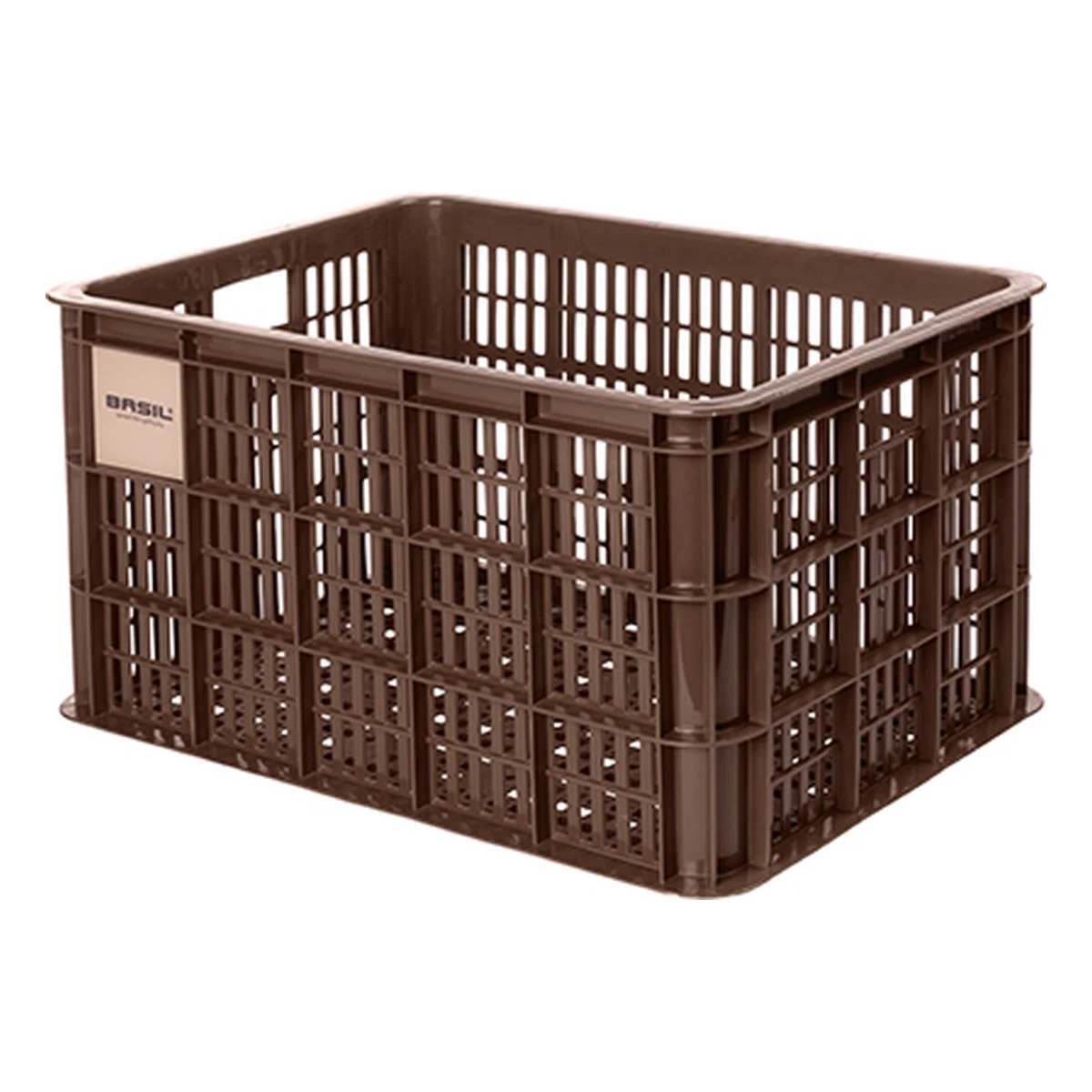 gerecyclede fietskrat basil crate l 40 0 liter 39 x 49 x 26 cm chocolate brown