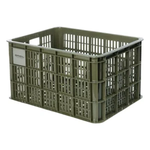 Gerecyclede fietskrat Basil Crate L 40.0 liter 39 x 49 x 26 cm - moss green