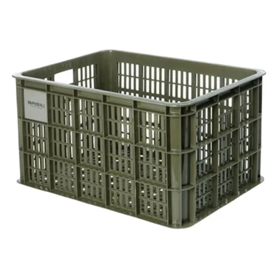 Gerecyclede fietskrat Basil Crate L 40.0 liter 39 x 49 x 26 cm - moss green