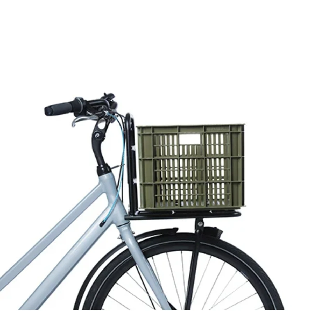 Gerecyclede-fietskrat-basil-crate-l-40-0-liter-39-x-49-x-26-cm-moss-green-5. Webp gerecyclede fietskrat basil crate l 40 0 liter 39 x 49 x 26 cm moss green 5