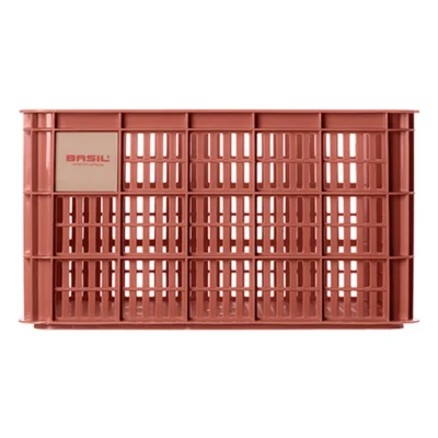 gerecyclede fietskrat basil crate l 40 0 liter 39 x 49 x 26 cm terra red 1 1
