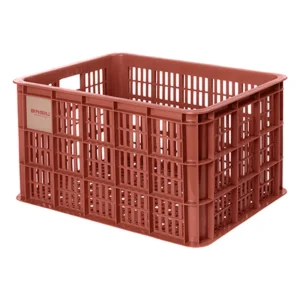 Gerecyclede fietskrat Basil Crate L 40.0 liter 39 x 49 x 26 cm - Terra red