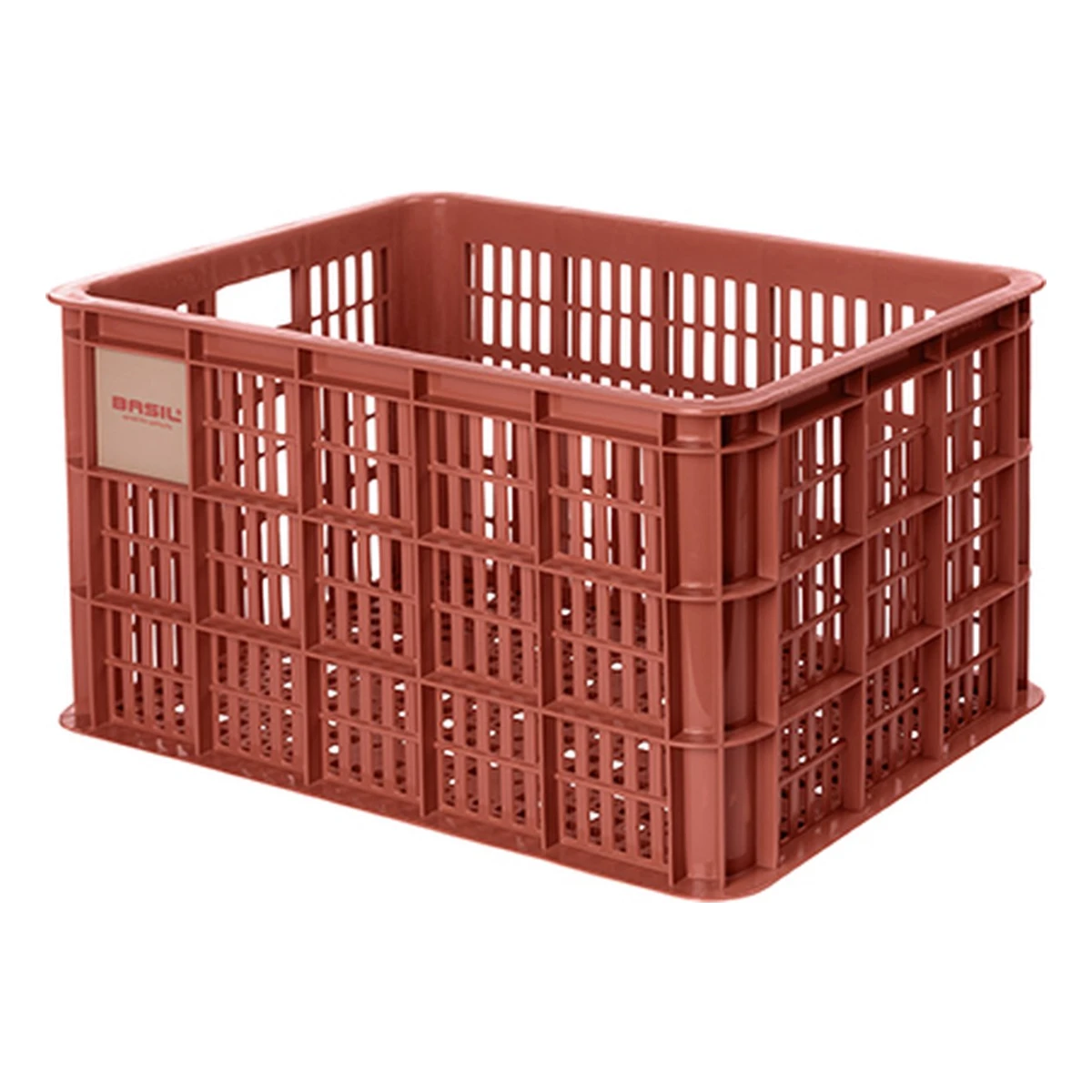 gerecyclede fietskrat basil crate l 40 0 liter 39 x 49 x 26 cm terra red