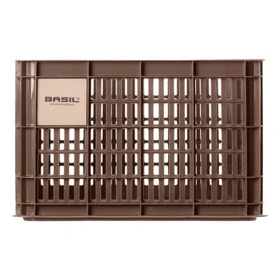 gerecyclede fietskrat basil crate m 29 5 liter 35 x 45 x 25 cm brown