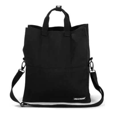 gerecyclede fietstas urban proof city tote bag 22 liter zwart 1