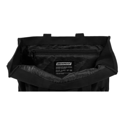 gerecyclede fietstas urban proof city tote bag 22 liter zwart 7