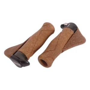 Handvatpaar Ergotec MF1 kurk / aluminium 130+130 mm - bruin / zwart