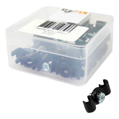 Kabelklem dubbel Bofix met parkers - (25 stuks)