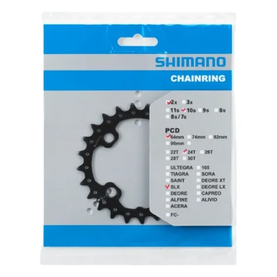 Kettingblad-24t-shimano-deore-lx-slx-fc-m675-24t-am-in-verpakking. Webp kettingblad 24t shimano deore lx slx fc m675 24t am in verpakking