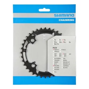 kettingblad 36t shimano deore fc m590 zwart in verpakking