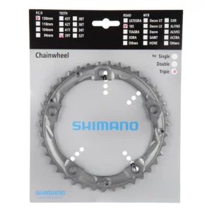 kettingblad 39t shimano 105 fc 5703 zilver in verpakking