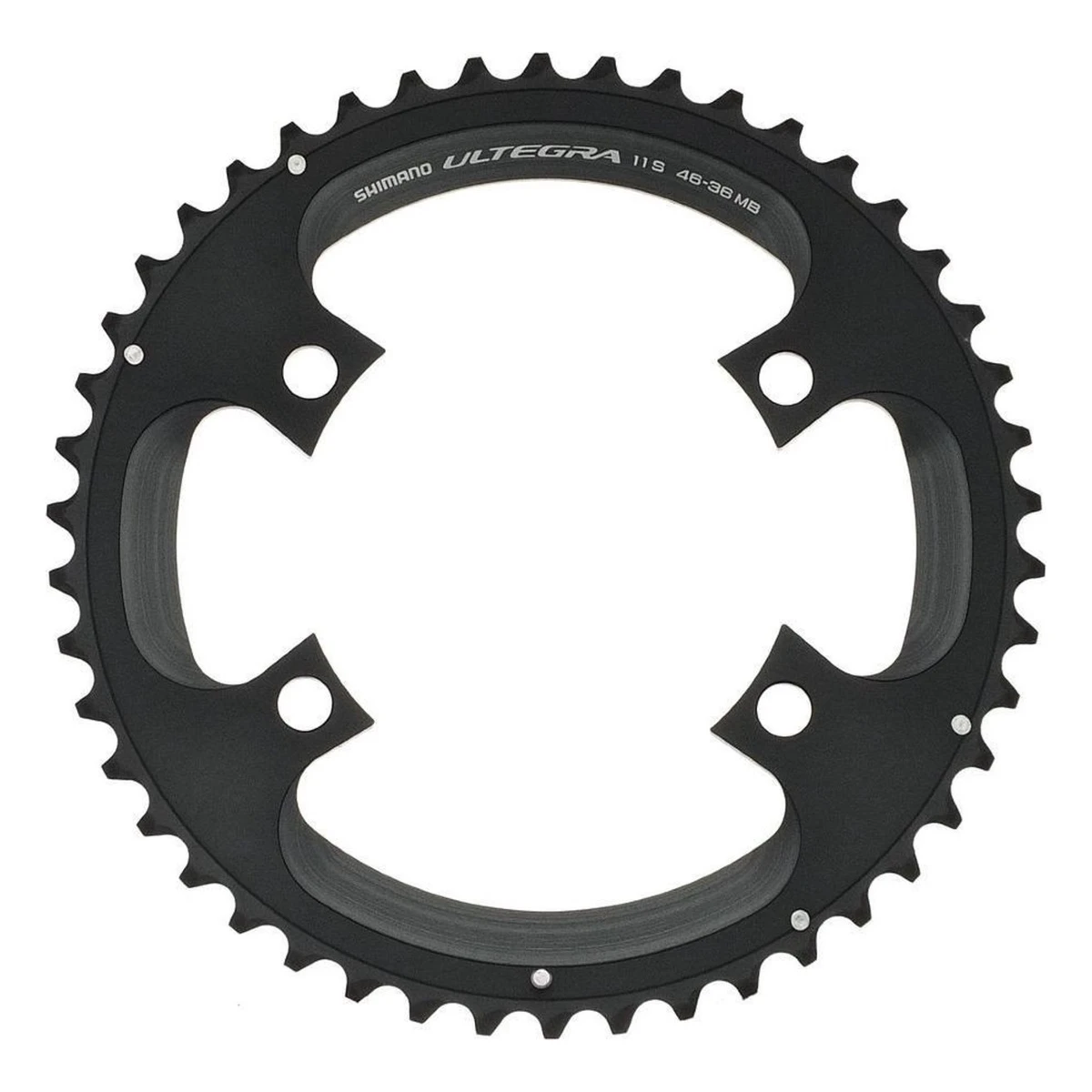 Kettingblad-46t-shimano-ultegra-fc-6800-mb-2-11-speed-donkergrijs. Webp kettingblad 46t shimano ultegra fc 6800 mb 2 11 speed donkergrijs