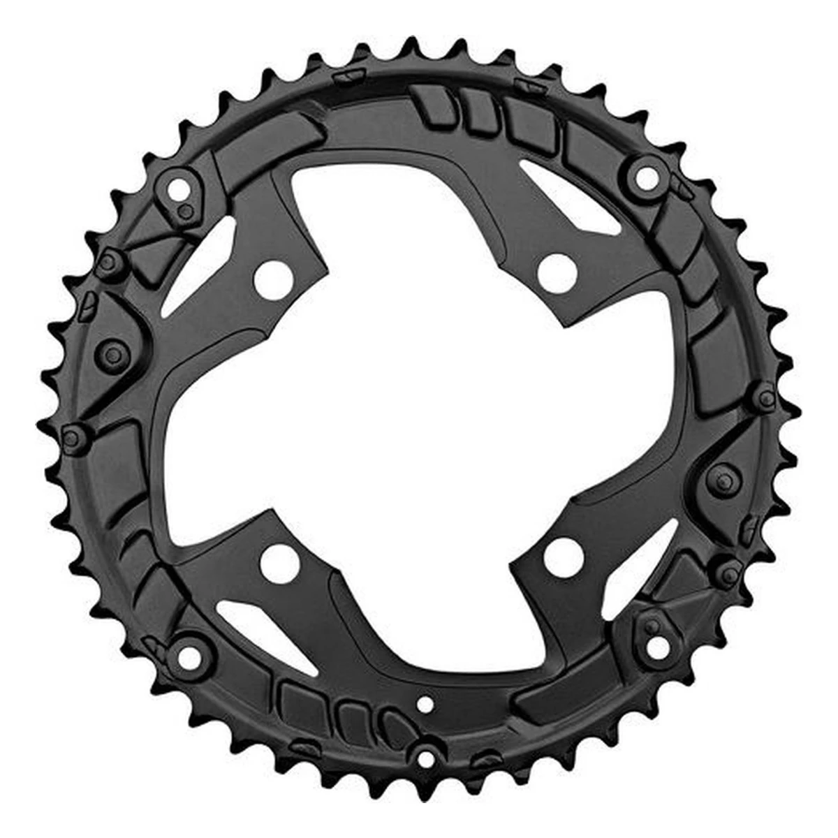 kettingblad 48t shimano acera fc t3010 9 speed voor kettingbeschermer zwart