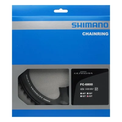 kettingblad 53t shimano ultegra fc 6800 mb 2 11 speed donkergrijs in verpakking