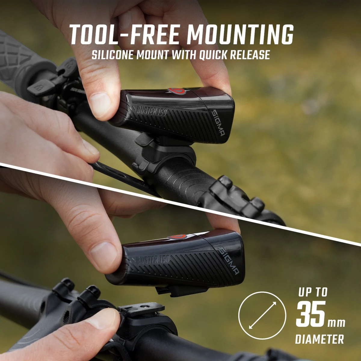 koplamp helmlicht sigma buster 150 hl 11